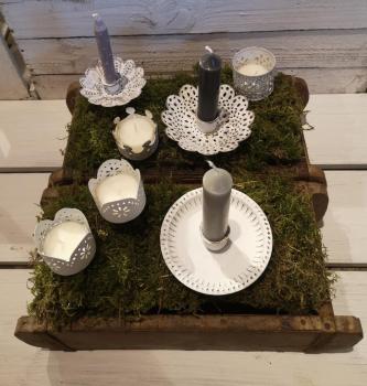 Preview: Kerzenhalter zum Stecken weiß